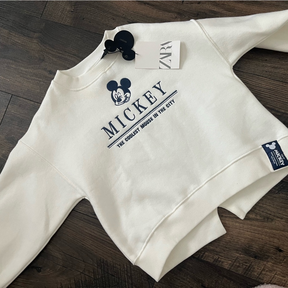 Zara X Disney drop “coolest mouse in the world” crew neck